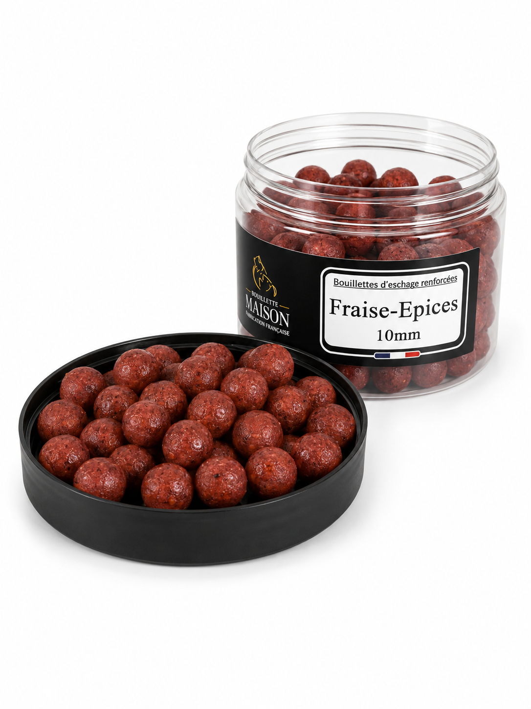 Pot bouillettes d'eschage RENFORCÉES 10 mm BOUILLETTE MAISON