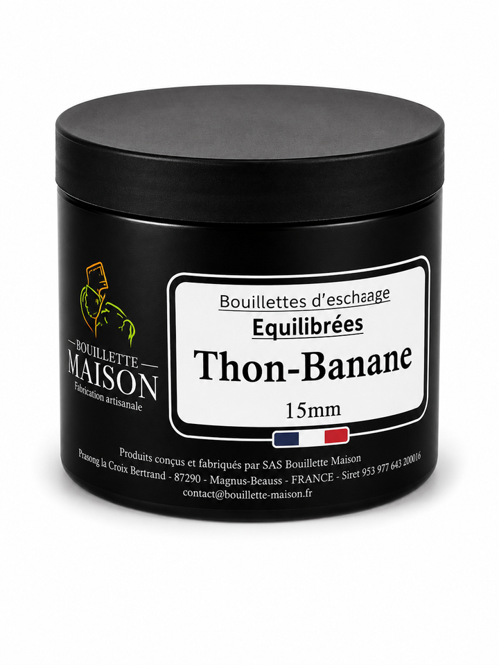 Pot bouillettes d'eschage ÉQUILIBRÉES 15mm BOUILLETTE MAISON