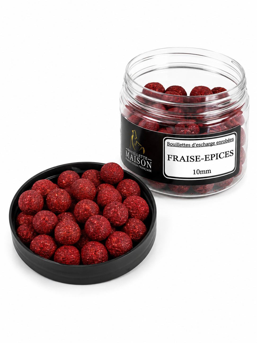 Pot bouillettes d'eschage ENROBÉES 10mm BOUILLETTE MAISON