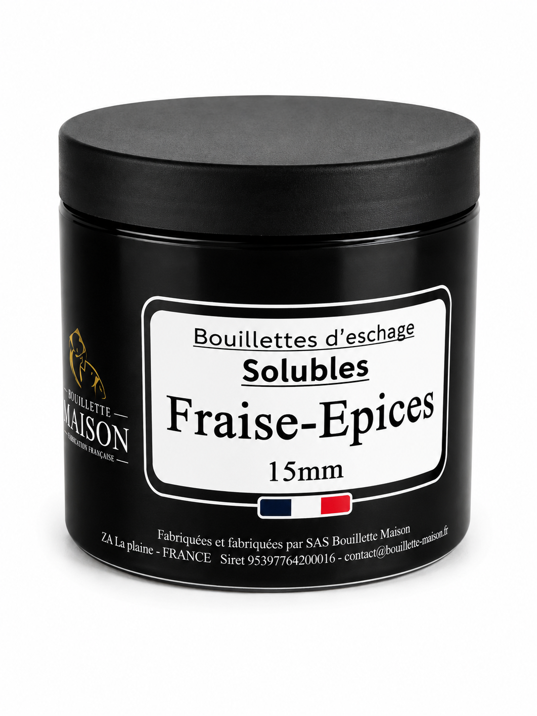 Pot bouillettes d'eschage SOLUBLES 15mm BOUILLETTE MAISON