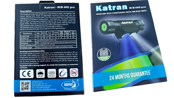 Lampe frontale KATRAN (Haute performance)